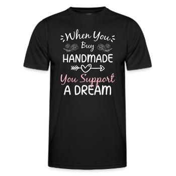 Défilé de mode Shopping Style - T-shirt sport Homme - noir - Devant - AI Model Male 178 dark (178cm)