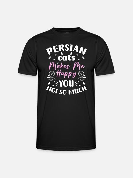 Katze Katzendame Katzenfreund - Männer Funktions-T-Shirt - Schwarz