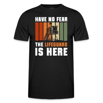 Lifeguard Swimmers Sea - Men's Functional T-Shirt - black - Front - AI Model Male 178 dark (178cm)