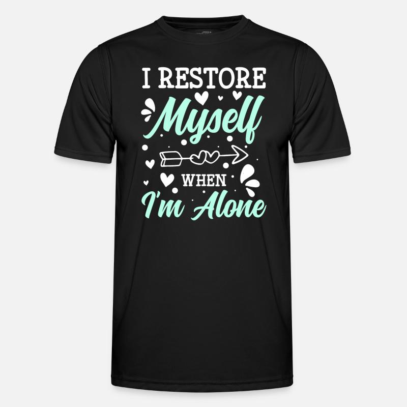 Antisocial Sarcasm Shyness Antisocial - Men's Functional T-Shirt - black