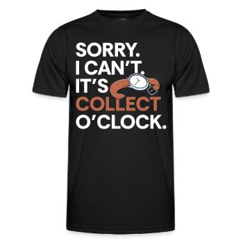 Uhrenliebhaber Hobby Chronometer Uhrwerk - Männer Funktions-T-Shirt - Schwarz - Vorne - AI Model Male 178 dark (178cm)