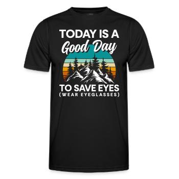 Lunettes Lunettes Snake Opticiens Opticiens - T-shirt sport Homme - noir - Devant - AI Model Male 178 dark (178cm)
