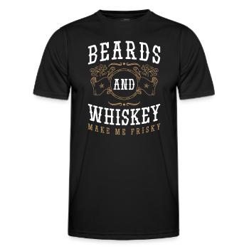 Schnaps Alkohol Mann Bar - Männer Funktions-T-Shirt - Schwarz - Vorne - AI Model Male 178 dark (178cm)