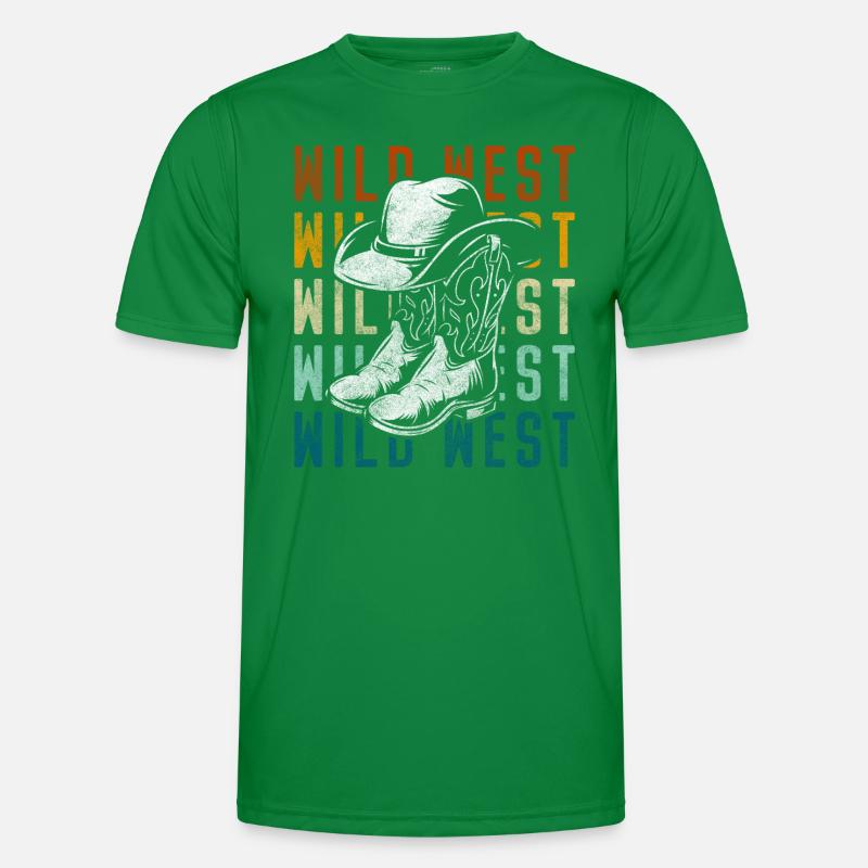 Wild West Courage Texas Men's Functional T-Shirt