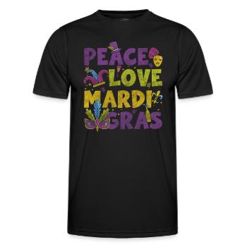 Reine de la fête du défilé - T-shirt sport Homme - noir - Devant - AI Model Male 178 dark (178cm)