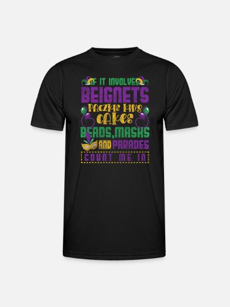 Mardi Gras Party Event - Men's Functional T-Shirt - black
