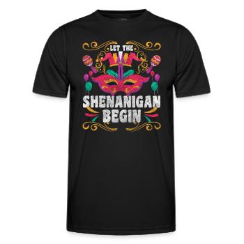 Événement de célébration du carnaval - T-shirt sport Homme - noir - Devant - AI Model Male 178 dark (178cm)