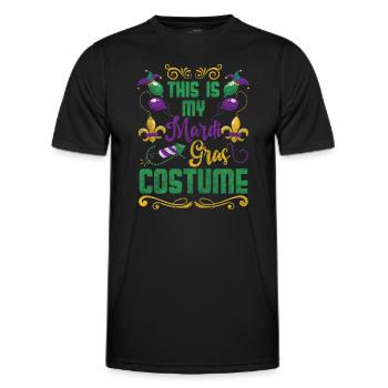 Parade Party New Orleans Beads - Men's Functional T-Shirt - black - Front - AI Model Male 178 dark (178cm)
