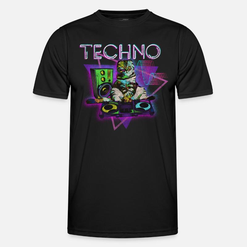 Techno Electro Party Techno Fan T-shirt sport Homme