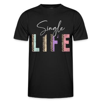 Éventreur d’amour humain unique - T-shirt sport Homme - noir - Devant - AI Model Male 178 dark (178cm)