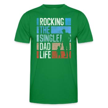 Single Relationship Status Humor - Men's Functional T-Shirt - kelly green - Front - AI Model Male 178 dark (178cm)