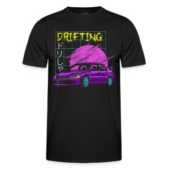 Drifting Tuning Vehicle Jdm - Men's Functional T-Shirt - black - Front - AI Model Male 178 dark (178cm)