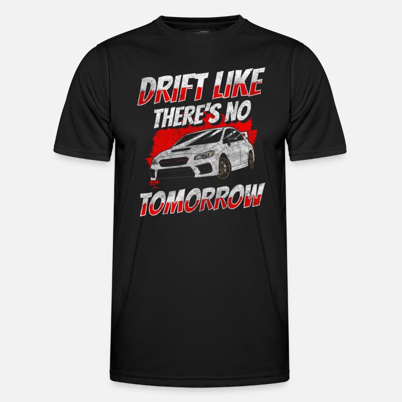 Drifting Straßenrennen - Männer Funktions-T-Shirt - Schwarz