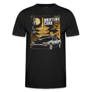 Auto Motorsport Turbo Flitzer - Männer Funktions-T-Shirt - Schwarz - Vorne - AI Model Male 178 dark (178cm)