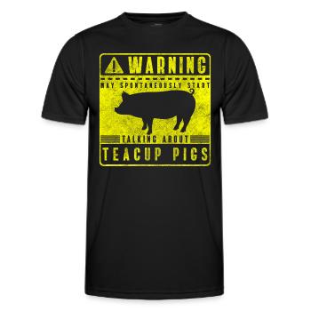 Schwein zucht - Männer Funktions-T-Shirt - Schwarz - Vorne - AI Model Male 178 dark (178cm)