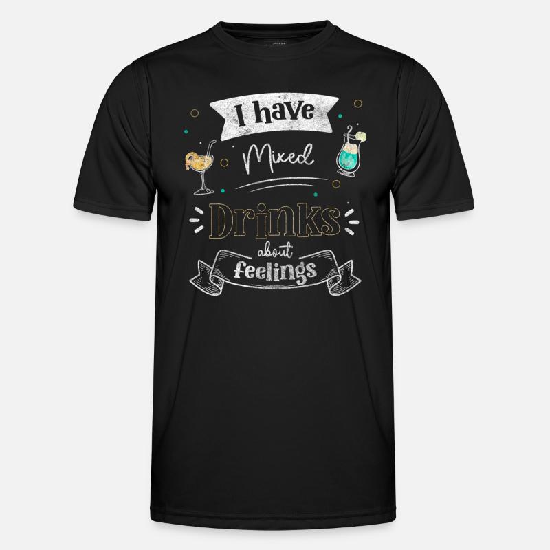 Bartender Beer Drinker Gin - Men's Functional T-Shirt - black