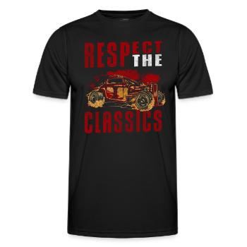 Classic Original Motor Sports Car - Men's Functional T-Shirt - black - Front - AI Model Male 178 dark (178cm)