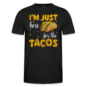 Mexican Hunger Celebration Sombrero - Men's Functional T-Shirt - black - Front - AI Model Male 178 dark (178cm)
