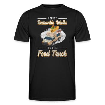 Fast Food Food Festival Food Truck - Men's Functional T-Shirt - black - Front - AI Model Male 178 dark (178cm)