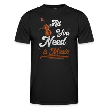 Musician Tipping Stage - Men's Functional T-Shirt - black - Front - AI Model Male 178 dark (178cm)