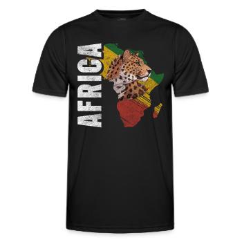 Kultur Tierschutz - Männer Funktions-T-Shirt - Schwarz - Vorne - AI Model Male 178 dark (178cm)