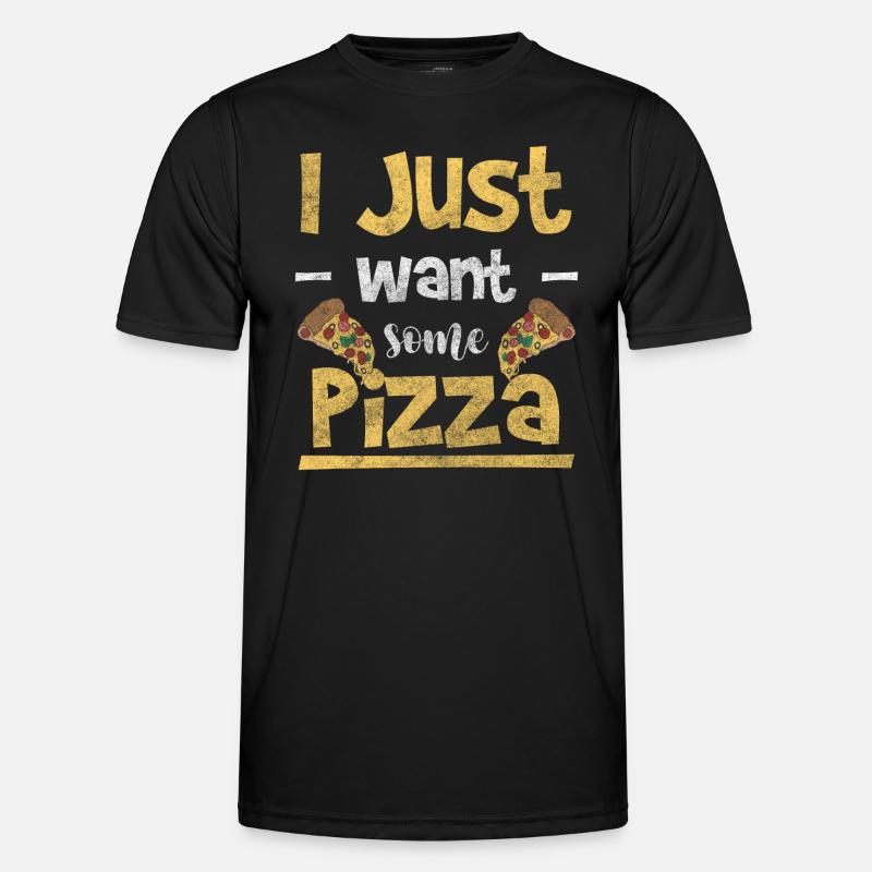Pizza Käse Köstlich Männer Funktions-T-Shirt