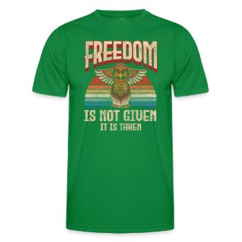 Symboles de sagesse rituelle amérindienne - T-shirt sport Homme - vert - Devant - AI Model Male 178 dark (178cm)