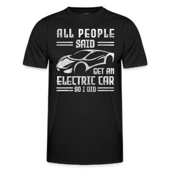 Strom Neu - Männer Funktions-T-Shirt - Schwarz - Vorne - AI Model Male 178 dark (178cm)
