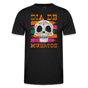 Holiday Skull Skull Commemoration - Men's Functional T-Shirt - black - Front - AI Model Male 178 dark (178cm)