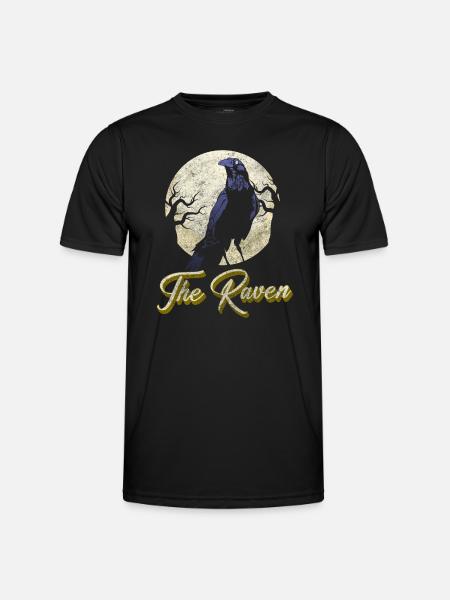 Krähe Nebelkrähe Wikinger Runen - Männer Funktions-T-Shirt - Schwarz