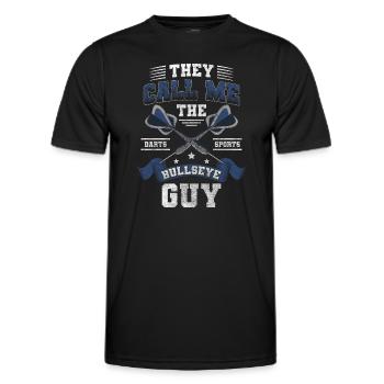 Fléchettes Arrow Target Sports Homme - T-shirt sport Homme - noir - Devant - AI Model Male 178 dark (178cm)