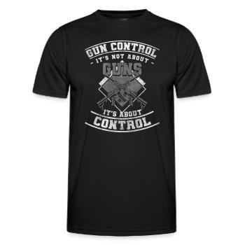 Gun Club Rifle Sports Club - Men's Functional T-Shirt - black - Front - AI Model Male 178 dark (178cm)