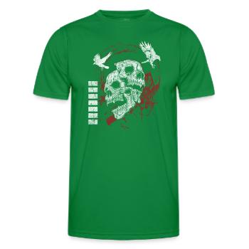 Tatouage Cool Raven Trash - T-shirt sport Homme - vert - Devant - AI Model Male 178 dark (178cm)