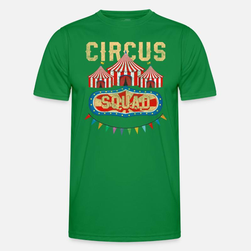 Circus Tent Show Animals Men's Functional T-Shirt