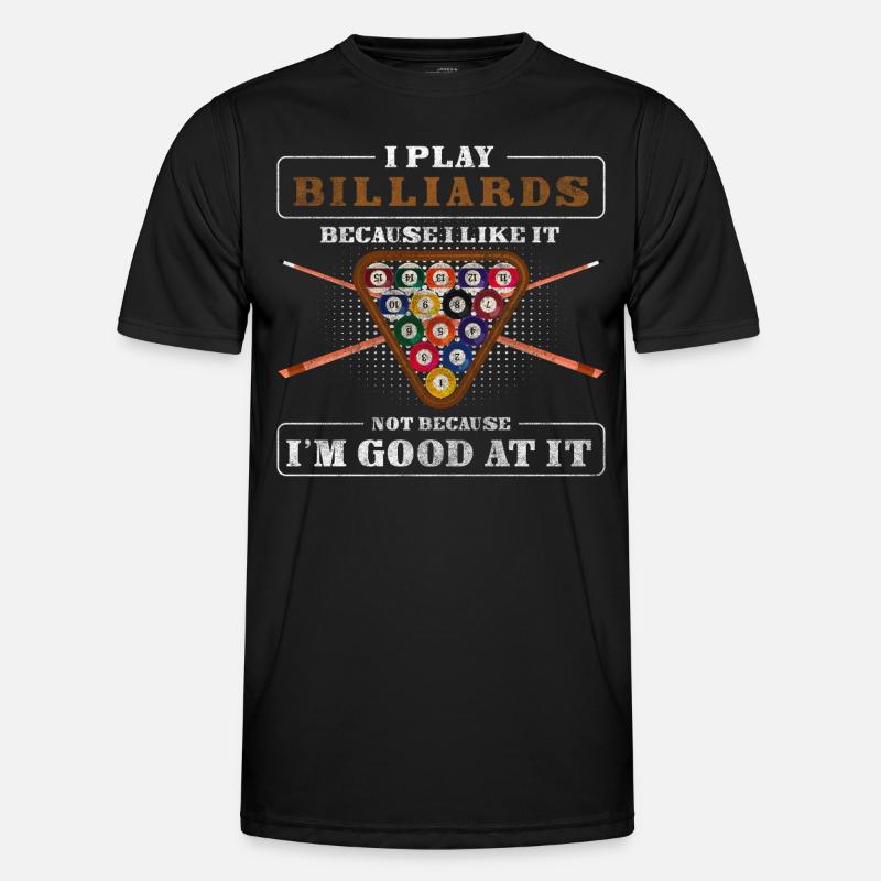 Billiard Hobby The Master - Men's Functional T-Shirt - black