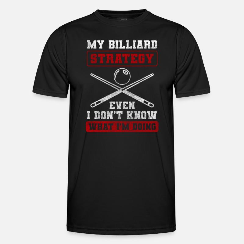 Billiard Game Winner - Men's Functional T-Shirt - black