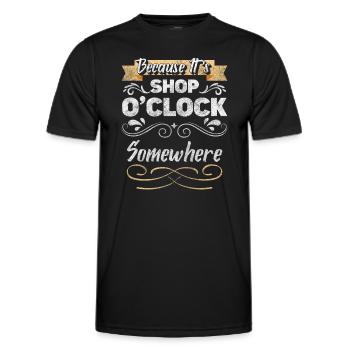 Einkauf Kauf Mode Shopping Queen - Männer Funktions-T-Shirt - Schwarz - Vorne - AI Model Male 178 dark (178cm)
