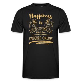 Shopping Shop Girlfriend Queen - Men's Functional T-Shirt - black - Front - AI Model Male 178 dark (178cm)