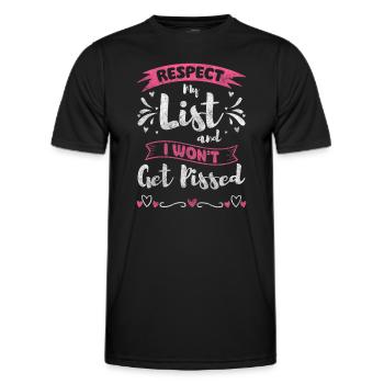 Shopping Fashion Shopping Queen - Men's Functional T-Shirt - black - Front - AI Model Male 178 dark (178cm)