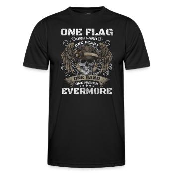 Vereinigte Staaten Stars and Stripes Soldat - Männer Funktions-T-Shirt - Schwarz - Vorne - AI Model Male 178 dark (178cm)