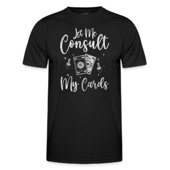 Psychics Divination Glass Ball - Men's Functional T-Shirt - black - Front - AI Model Male 178 dark (178cm)