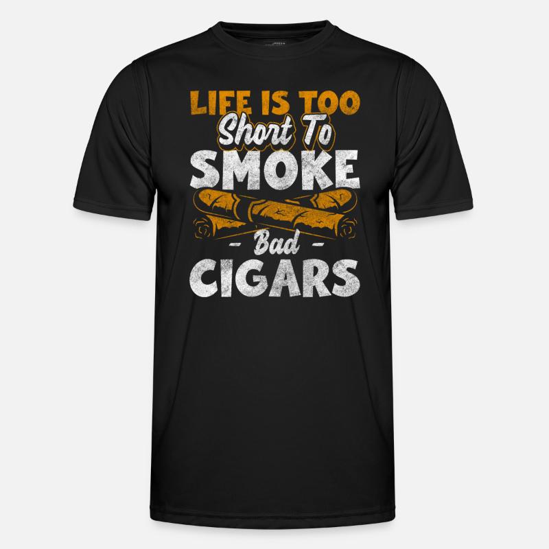 Smoker Hemp Addiction - Men's Functional T-Shirt - black