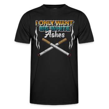 Fumeurs Cigarettes Chanvre Glow Sticks - T-shirt sport Homme - noir - Devant - AI Model Male 178 dark (178cm)