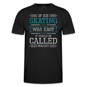 Eisläufer Eisbahn Kälte Eistanz - Männer Funktions-T-Shirt - Schwarz - Vorne - AI Model Male 178 dark (178cm)