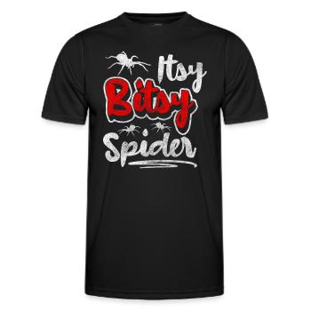 Spinne Haustier Biss Horror - Männer Funktions-T-Shirt - Schwarz - Vorne - AI Model Male 178 dark (178cm)
