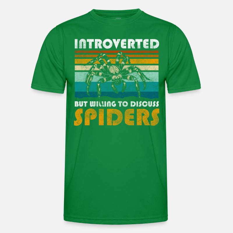 insecte mordant une araignée T-shirt sport Homme