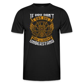 Spider web terrarium - Men's Functional T-Shirt - black - Front - AI Model Male 178 dark (178cm)