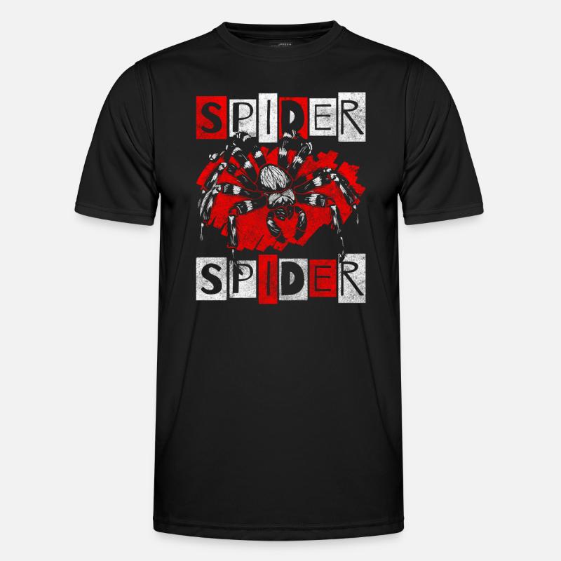 Spider's Web Prey Insect - Men's Functional T-Shirt - black