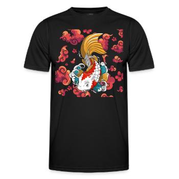 Asien Kämpfer Sagen Märchen - Männer Funktions-T-Shirt - Schwarz - Vorne - AI Model Male 178 dark (178cm)
