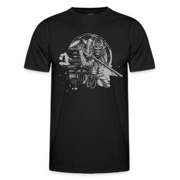Asien Drache Mythologie - Männer Funktions-T-Shirt - Schwarz - Vorne - AI Model Male 178 dark (178cm)